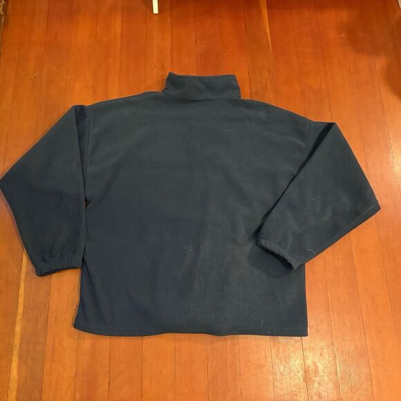 Vtg. Men's Fleece 1/4 Zip Sweatshirt Blue and Black Size XL - Picture 2 of 4